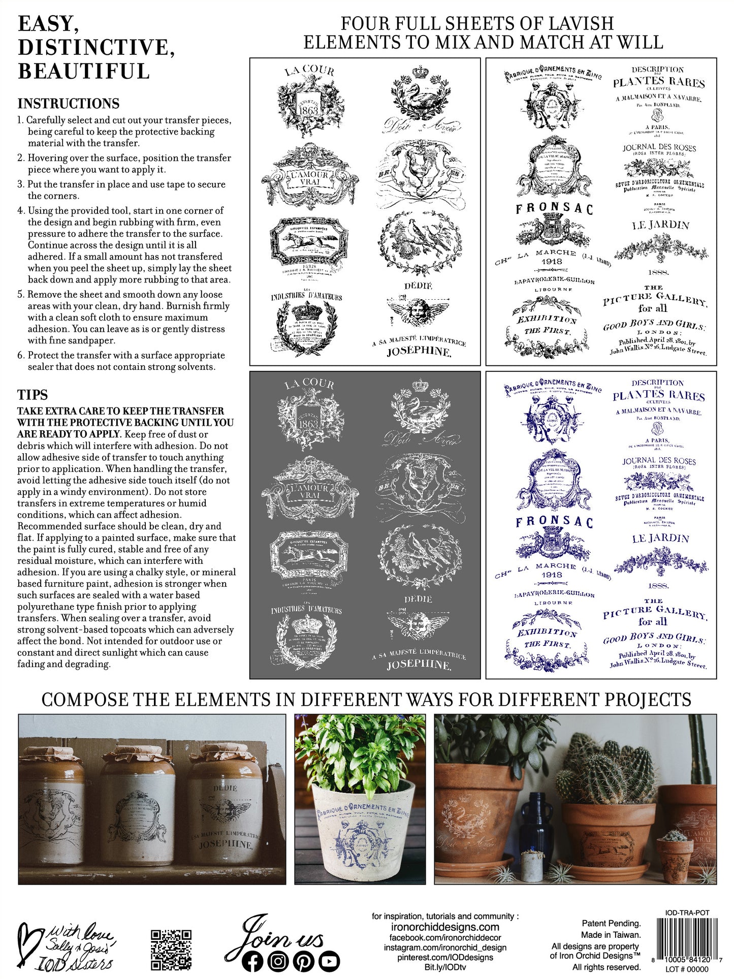 IOD Traditional Pots IOD Transfer 12x16 Pad™