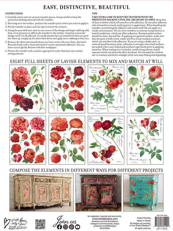 IOD Redouté II IOD Transfer 12×16 Pad™