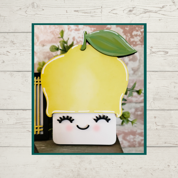 Lemon Squeezy - Wood Tiered Tray Decor Kit | Chica Tiza