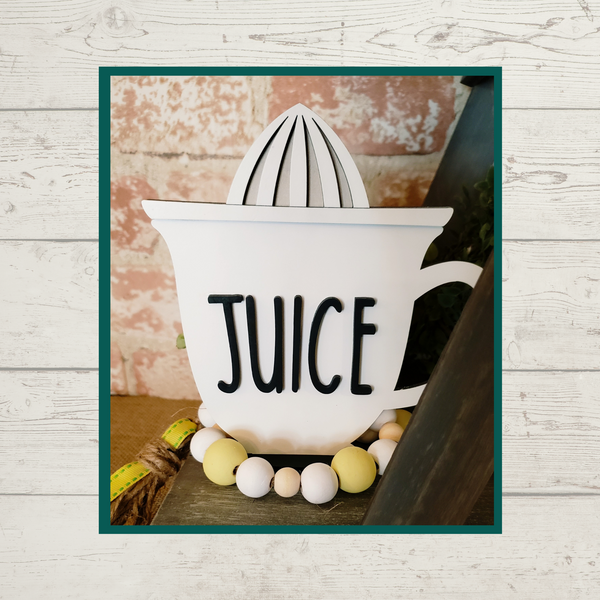 Lemon Squeezy - Wood Tiered Tray Decor Kit | Chica Tiza