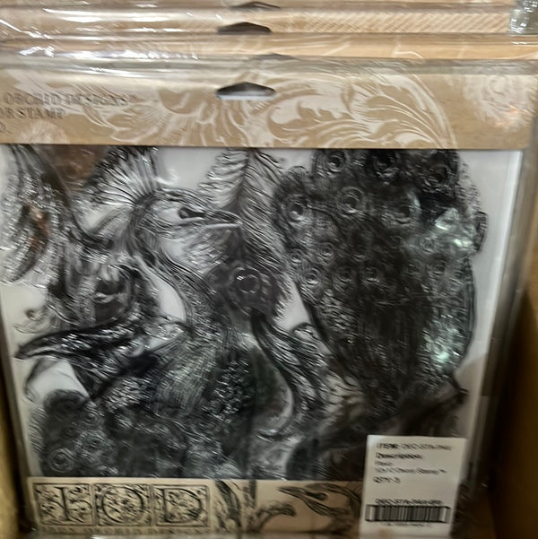 IOD Pavo 12x12 Decor Stamp™