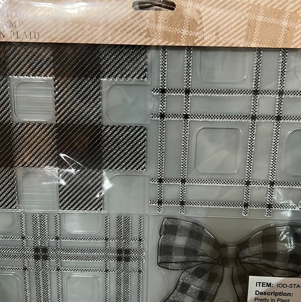 IOD Pretty in Plaid 12x12 IOD Stamp™