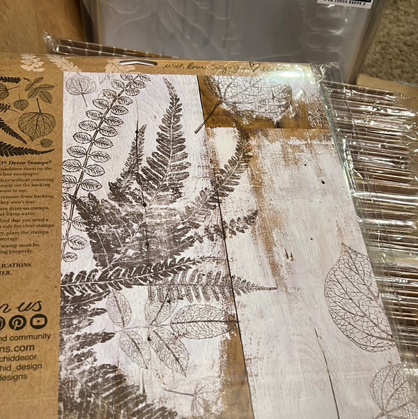 IOD Frond 12x12 Decor Stamp™