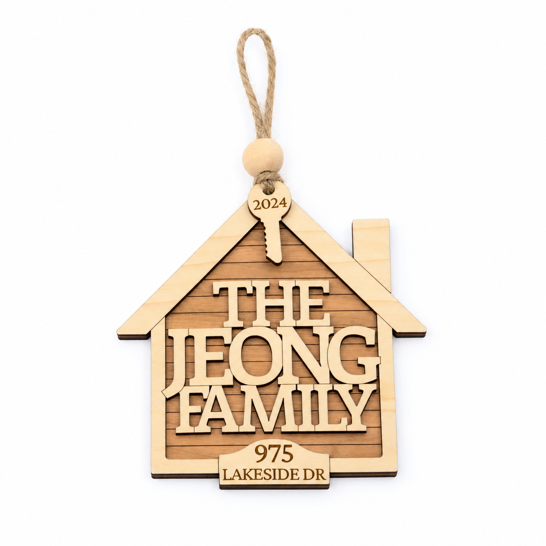 Personalized New House Ornament by ChicaTiza.