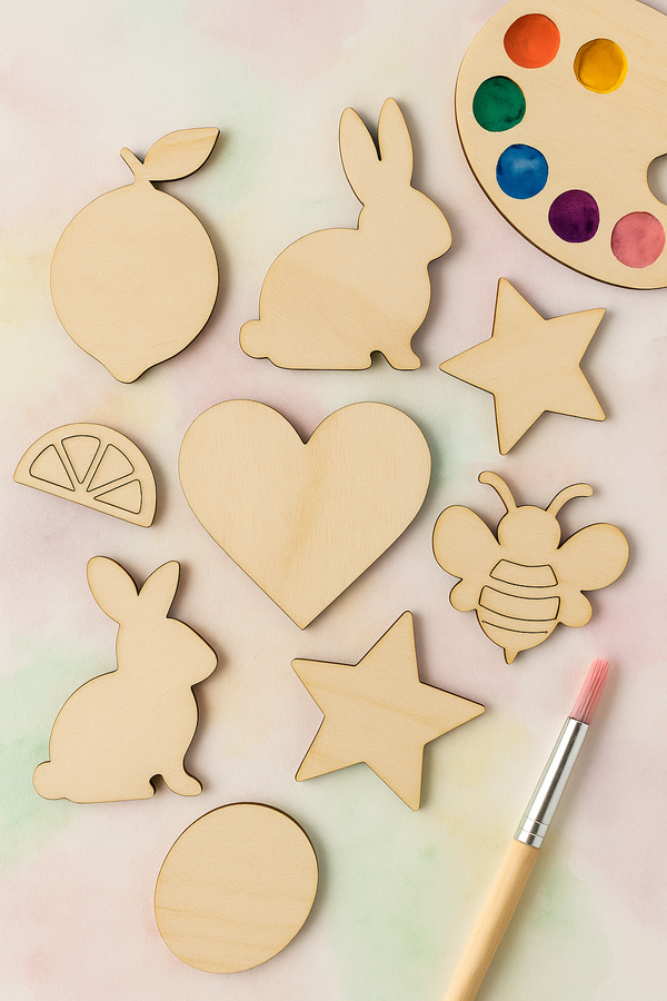 Paintable Wooden Shapes by ChicaTiza