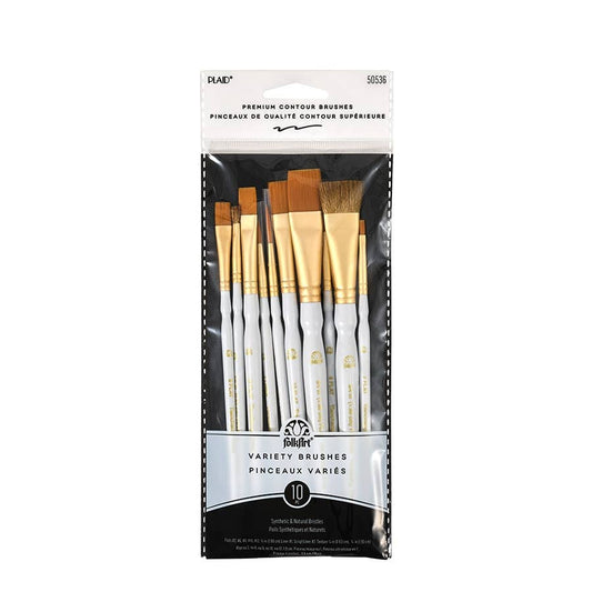 Plaid Crafts - FolkArt Artist Variety Brush Set 10 Piece