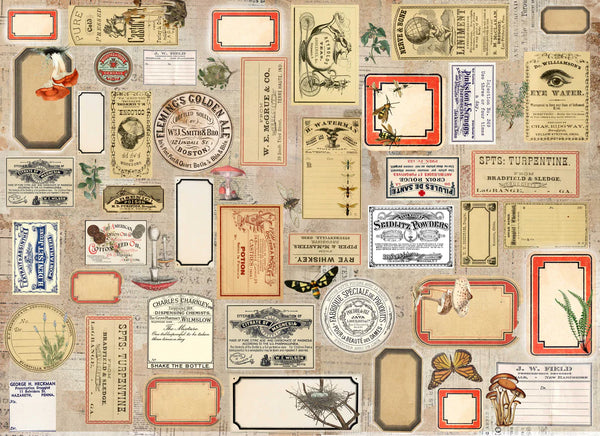 Labels Masterboard Decoupage - Roycycled Treasures