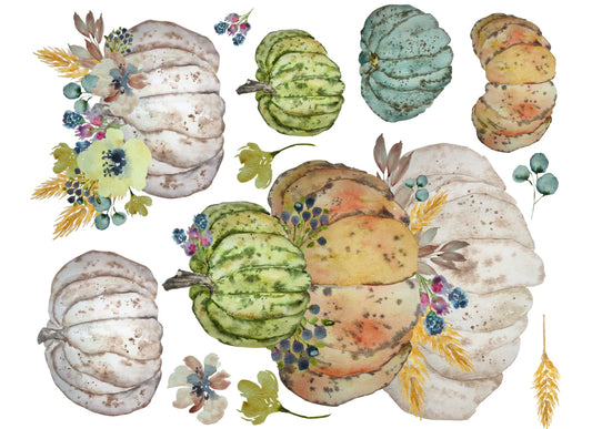 Stacked Heirloom Pumpkins Decoupage Paper By Lexi Grenzer  - Roycycled Treasures
