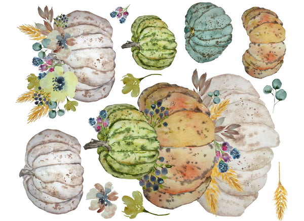 Stacked Heirloom Pumpkins Decoupage Paper By Lexi Grenzer  - Roycycled Treasures