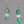 Mermaid Tears - Reimagined Earrings - Rosecraft By Denise