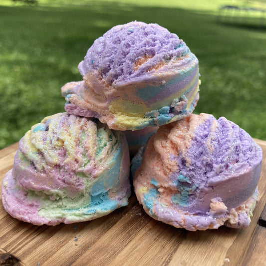 Rainbow Sherbet -Bubble Scoops Solid Bubble Bath