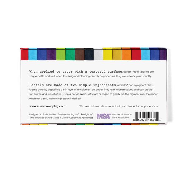 Pastel Sticks - Talc-Free Pastels - 12 Non-Toxic Colors elsewhere unplug / eco-kids -