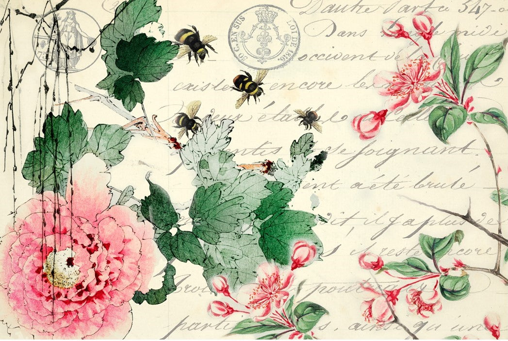 Cherry Blossoms Decoupage Paper - Roycycled Treasures