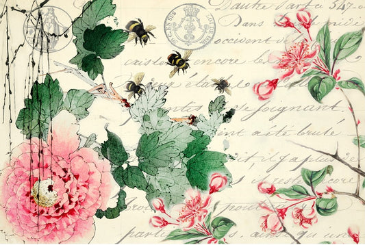 Cherry Blossoms Decoupage Paper - Roycycled Treasures