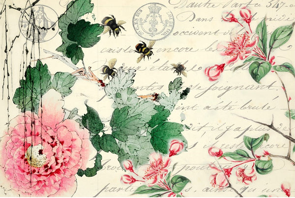 Cherry Blossoms Decoupage Paper - Roycycled Treasures