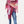 Raj  - Jody Thick Stitch Marquise Diamond Shape Scarf Shawl 2 Color: Crimson / Multi