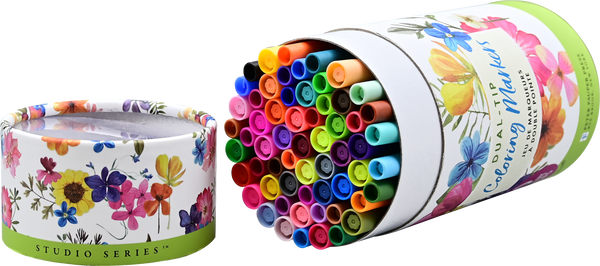 Peter Pauper Press - Studio Series Dual-Tip Coloring Markers (set of 60)