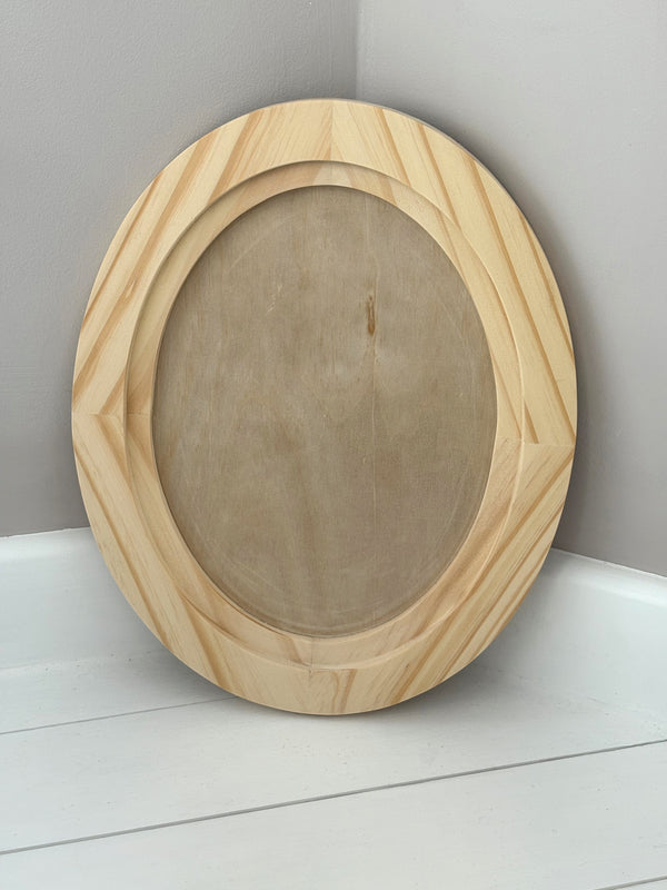 Oval Wood framed Gallery Blank by Iron Orchid Designs