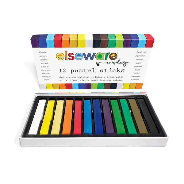 Pastel Sticks - Talc-Free Pastels - 12 Non-Toxic Colors elsewhere unplug / eco-kids -