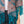 Gisele Embroidered Poncho: Turquoise with Rust Multi / One Size Fits Most