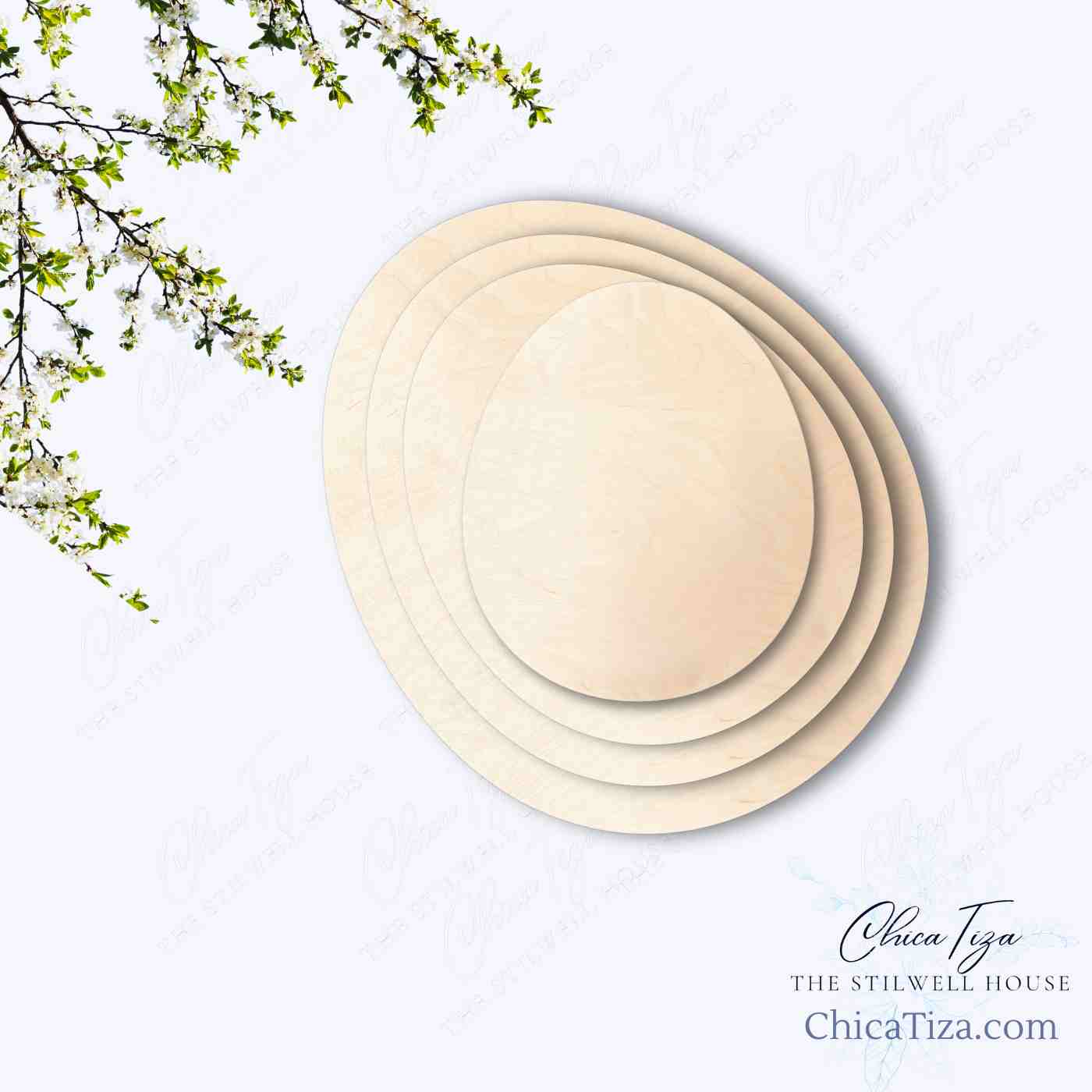 Egg x 1/4" Thick | ChicaTiza Basic Shapes