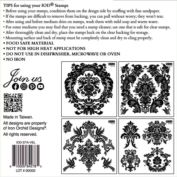 Velveteen 6x6 IOD Stamp™