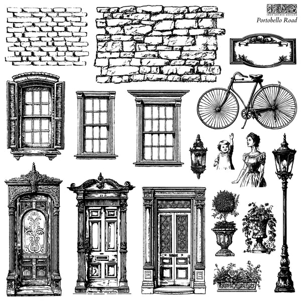 Portobello Road  12x12 IOD Stamp™