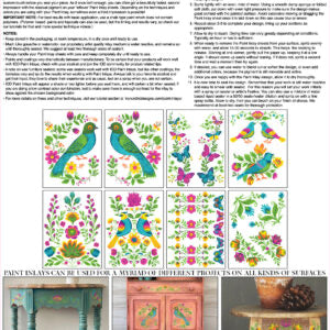 Vida Flora IOD Paint Inlay 12x16 Pad™  and Debis Design Diary