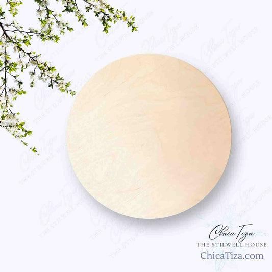 Circle Wooden Cutout, 1/4" Thick