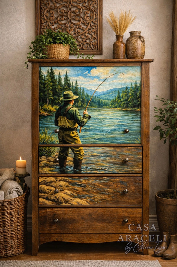 The Fisher man Decoupage Paper |Casa Araceli by Chica Tiza