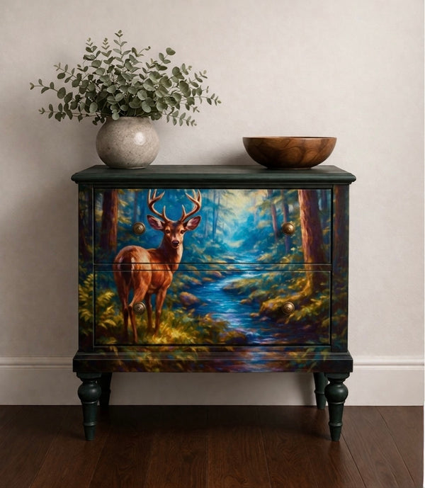 Creekside Majesty Black Tail Buck Fall Paper by Casa Araceli