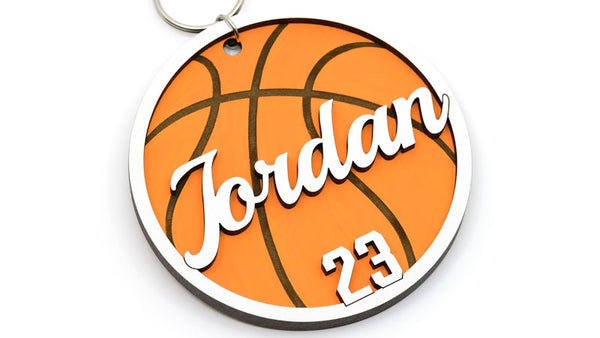Personalized Baskeball Name Tags