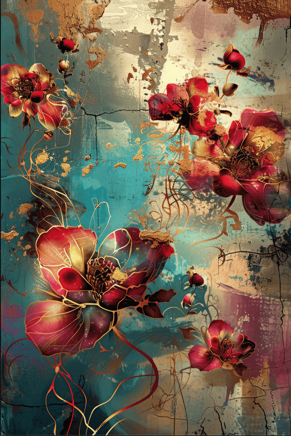 Patina Petals 21x 29 in | Whimsykel
