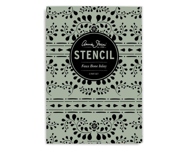 Faux Bone Inlay  - Annie Sloan Stencil