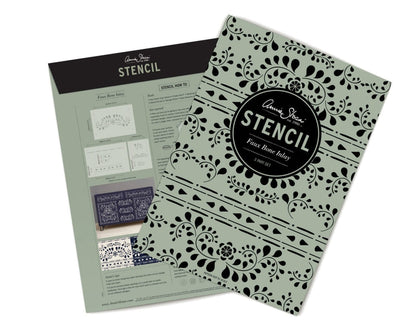 Faux Bone Inlay  - Annie Sloan Stencil