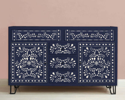 Faux Bone Inlay  - Annie Sloan Stencil