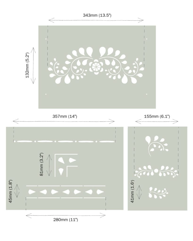 Faux Bone Inlay  - Annie Sloan Stencil