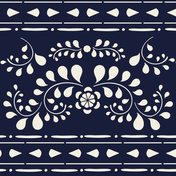 Faux Bone Inlay  - Annie Sloan Stencil