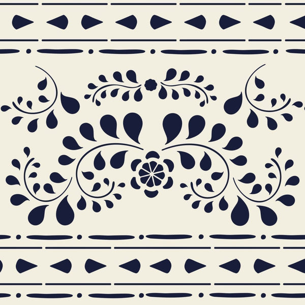 Faux Bone Inlay  - Annie Sloan Stencil