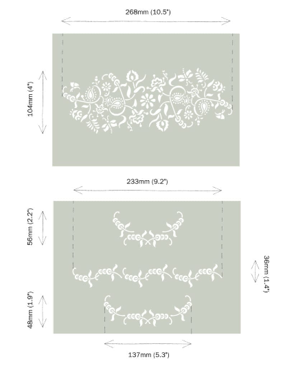 PaisleyFloral Annie Sloan Stencil