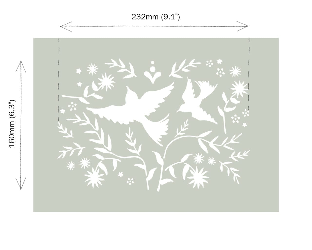 Mexican Birds - Annie Sloan Stencil