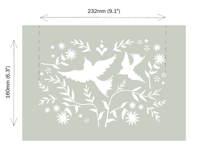 Mexican Birds - Annie Sloan Stencil
