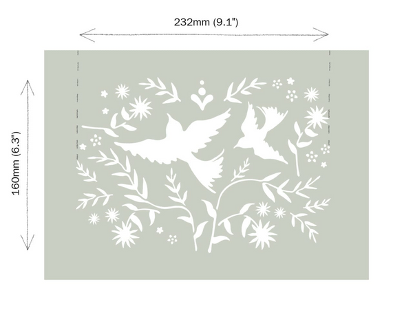 Mexican Birds - Annie Sloan Stencil