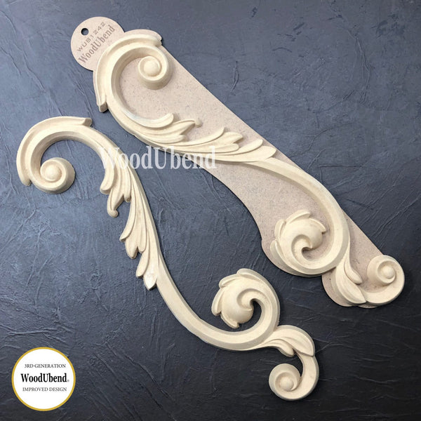 Large Scroll Pair WUB1242 10x40cm