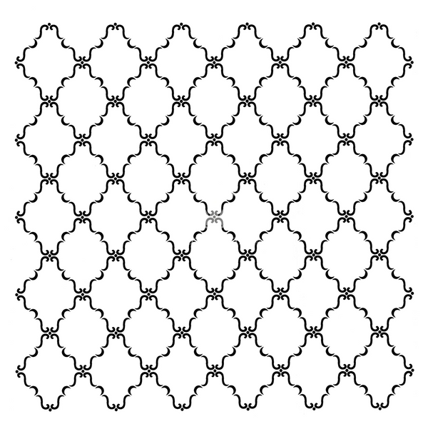 Posh Chalk Stencil Dainty Trellis 50x50cm