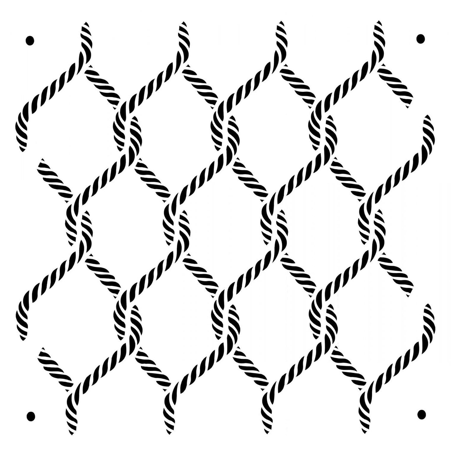 Posh Chalk Stencil Posh Knots 60x60cm
