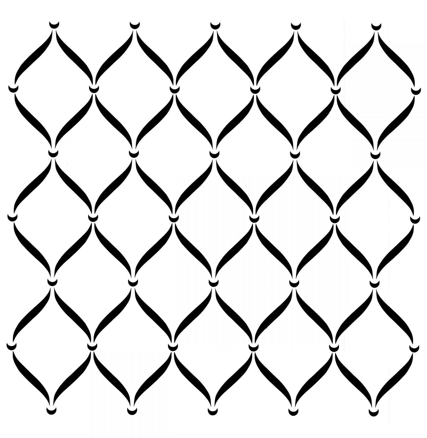 Posh Chalk Stencil Posh Trellis 80x80cm