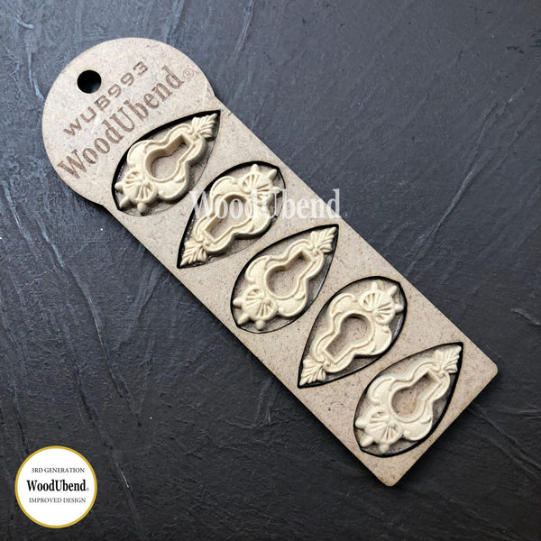 Pack of Five Keyhole WUB0993 4.9x2.5cms