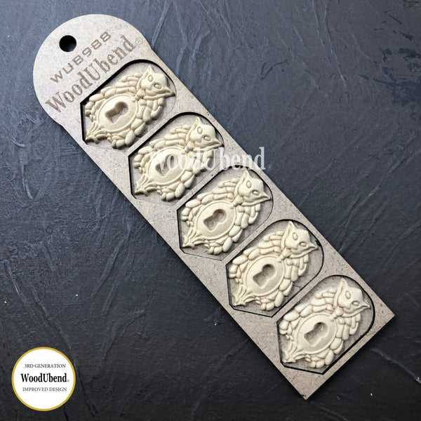 Pack of Five Keyholes WUB0988 5x3cms
