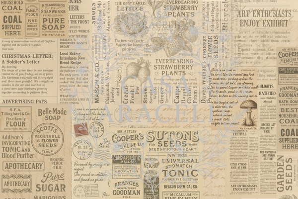 Seed Catalog Ephemera - Decoupage Paper | Casa Araceli by ChicaTiza